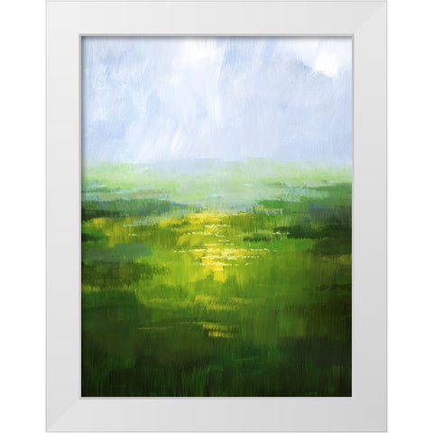 Wildflower Glow I White Modern Wood Framed Art Print by Popp, Grace