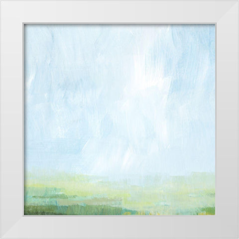Lush Horizon I White Modern Wood Framed Art Print by Popp, Grace