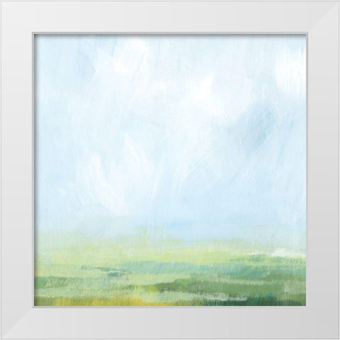 Lush Horizon II White Modern Wood Framed Art Print by Popp, Grace
