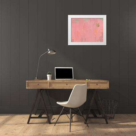 Cherry Horizon III White Modern Wood Framed Art Print by Green, Jacob