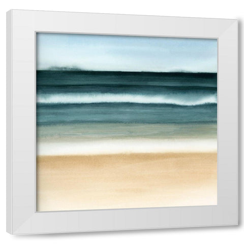 Oceanic Blur II White Modern Wood Framed Art Print by Popp, Grace