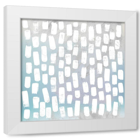 Custom Cobblestone II White Modern Wood Framed Art Print by Vess, June Erica