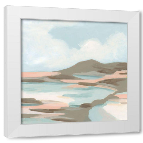 Soft Shoals I White Modern Wood Framed Art Print by Vess, June Erica