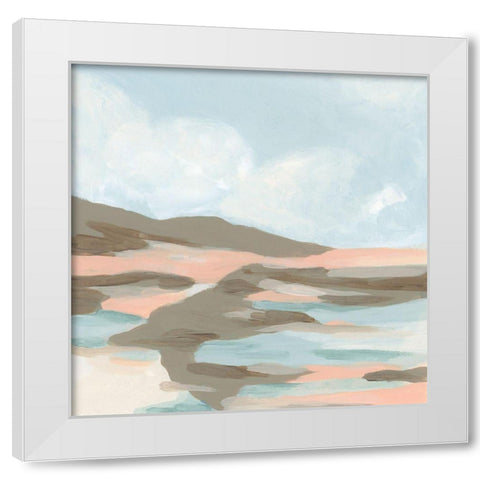 Soft Shoals II White Modern Wood Framed Art Print by Vess, June Erica