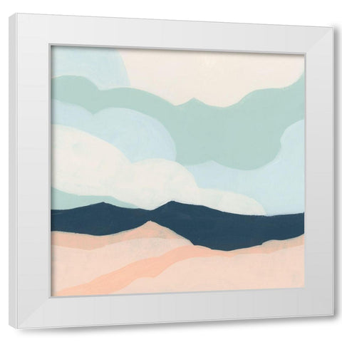 Simplescape I White Modern Wood Framed Art Print by Vess, June Erica
