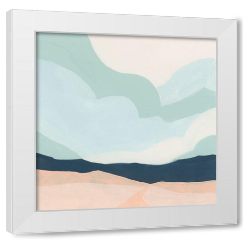 Simplescape II White Modern Wood Framed Art Print by Vess, June Erica