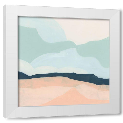 Simplescape III White Modern Wood Framed Art Print by Vess, June Erica