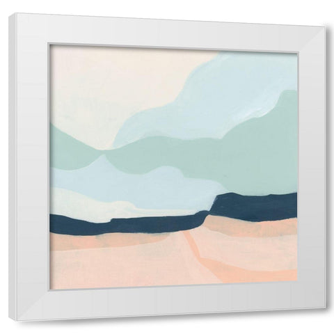 Simplescape IV White Modern Wood Framed Art Print by Vess, June Erica