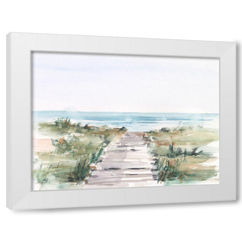 Ocean Access I White Modern Wood Framed Art Print by Harper, Ethan