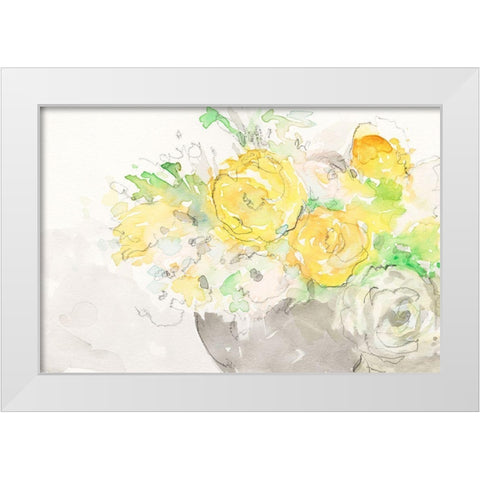 Summer Grace I White Modern Wood Framed Art Print by Dixon, Samuel