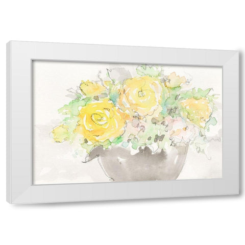 Summer Grace II White Modern Wood Framed Art Print by Dixon, Samuel