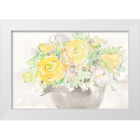 Summer Grace II White Modern Wood Framed Art Print by Dixon, Samuel