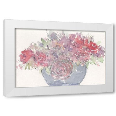 Floral Dreamy II White Modern Wood Framed Art Print by Dixon, Samuel