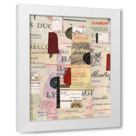 Wine Memento Mori II White Modern Wood Framed Art Print by Dixon, Samuel