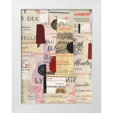 Wine Memento Mori II White Modern Wood Framed Art Print by Dixon, Samuel