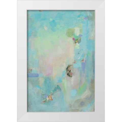 Pastel Whimsy II White Modern Wood Framed Art Print by Iafrate, Sandra