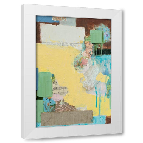 Collected Things III White Modern Wood Framed Art Print by Iafrate, Sandra