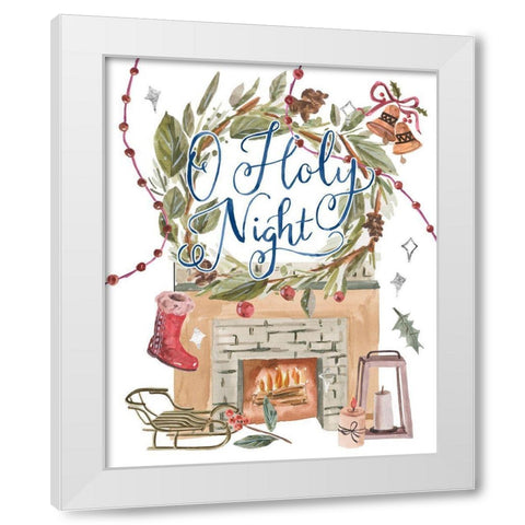 O Holy Night II White Modern Wood Framed Art Print by Wang, Melissa