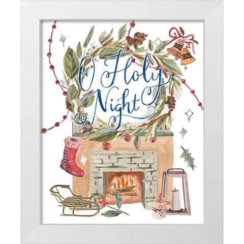 O Holy Night II White Modern Wood Framed Art Print by Wang, Melissa