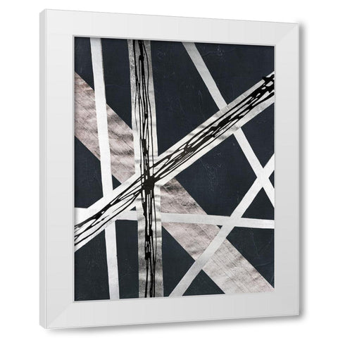 Scaffolds II in Silver White Modern Wood Framed Art Print by Lam, Vanna
