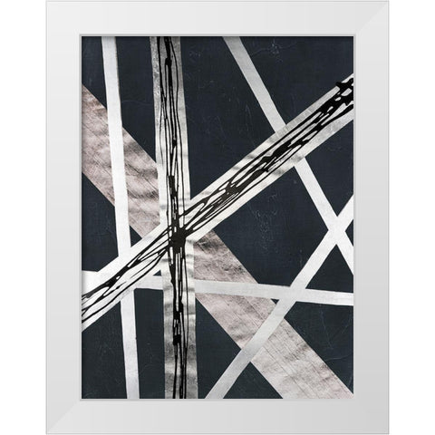 Scaffolds II in Silver White Modern Wood Framed Art Print by Lam, Vanna