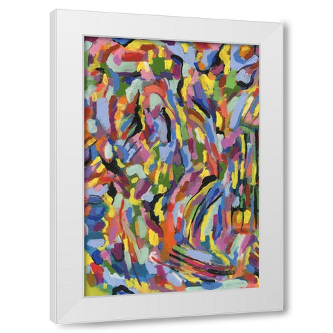 Scram I White Modern Wood Framed Art Print by Galapon, Nikki
