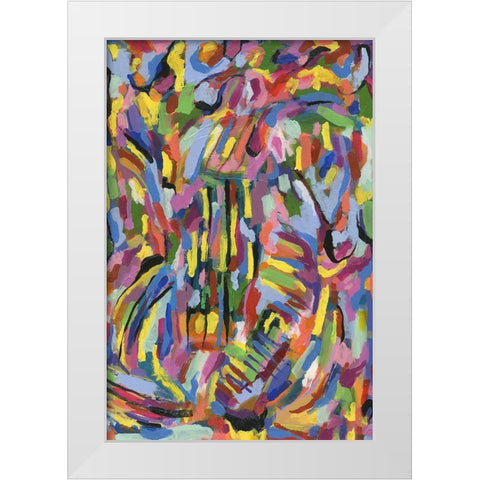 Scram II White Modern Wood Framed Art Print by Galapon, Nikki