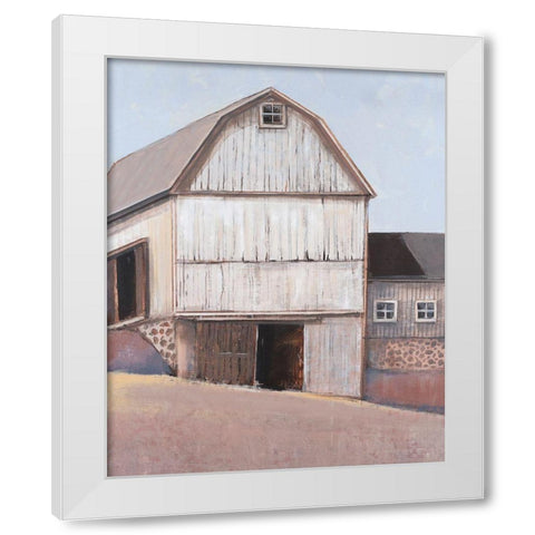 Barn Textures I White Modern Wood Framed Art Print by OToole, Tim