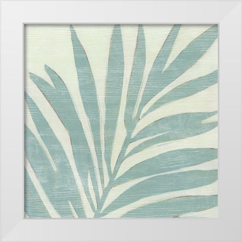 Spa Palms III White Modern Wood Framed Art Print by Vess, June Erica