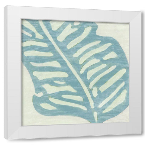 Spa Palms IV White Modern Wood Framed Art Print by Vess, June Erica