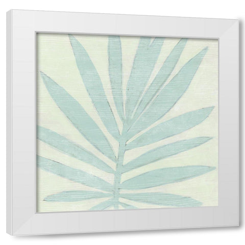 Spa Palms V White Modern Wood Framed Art Print by Vess, June Erica