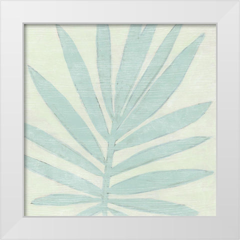 Spa Palms V White Modern Wood Framed Art Print by Vess, June Erica