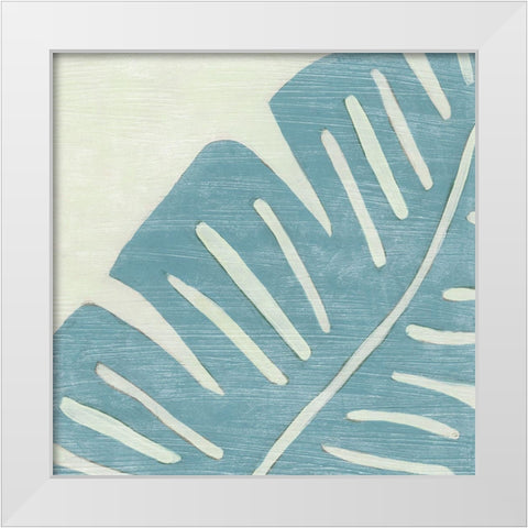 Spa Palms VI White Modern Wood Framed Art Print by Vess, June Erica
