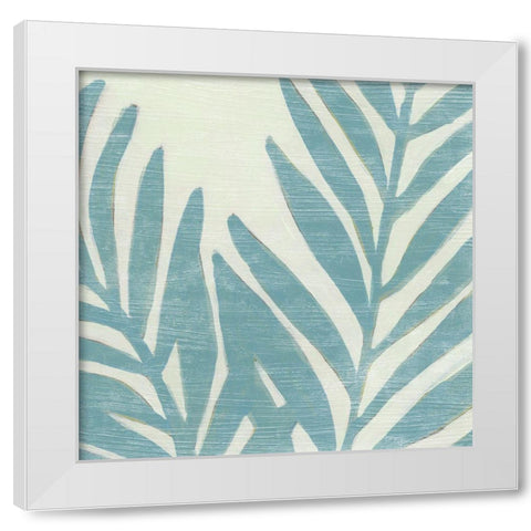 Spa Palms VII White Modern Wood Framed Art Print by Vess, June Erica