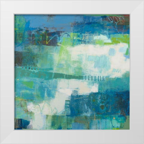 Coeval II White Modern Wood Framed Art Print by Jachimiec, Sue