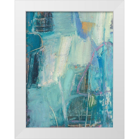 Saudar I White Modern Wood Framed Art Print by Jachimiec, Sue