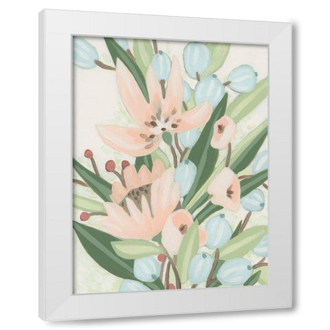 Island Cascade II White Modern Wood Framed Art Print by Vess, June Erica