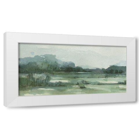 Marshy Landscape I White Modern Wood Framed Art Print by Caroline, Emma