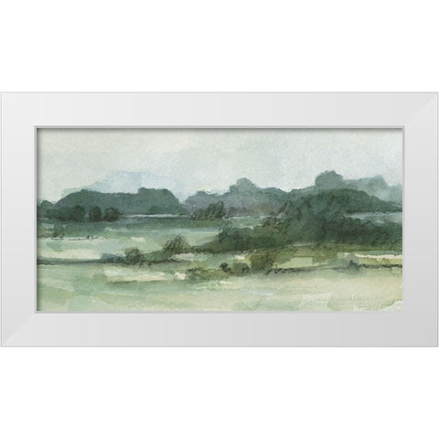 Marshy Landscape II White Modern Wood Framed Art Print by Caroline, Emma