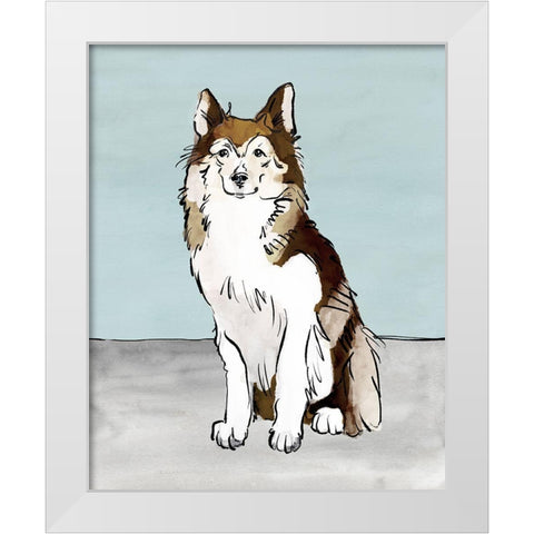 Pet Portrait II White Modern Wood Framed Art Print by Warren, Annie