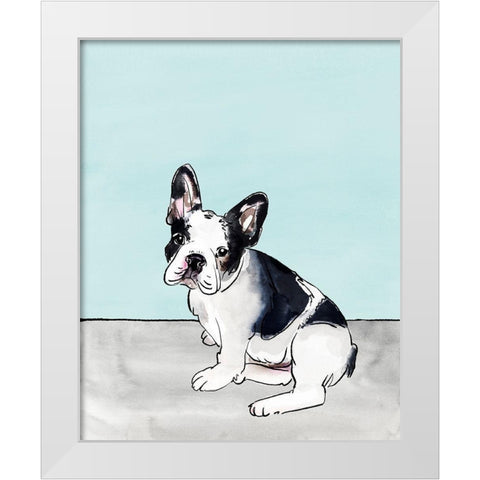Pet Portrait III White Modern Wood Framed Art Print by Warren, Annie