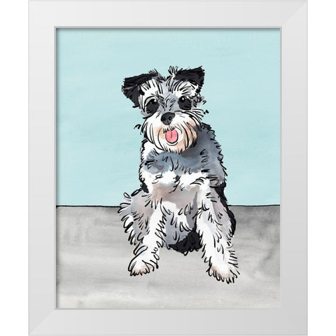 Pet Portrait IV White Modern Wood Framed Art Print by Warren, Annie