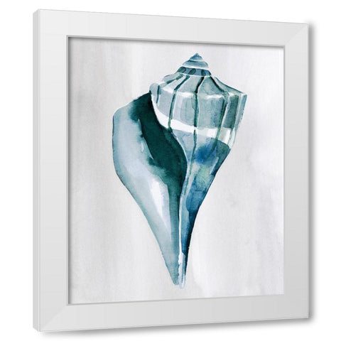 Soft Ocean Gems II White Modern Wood Framed Art Print by Warren, Annie