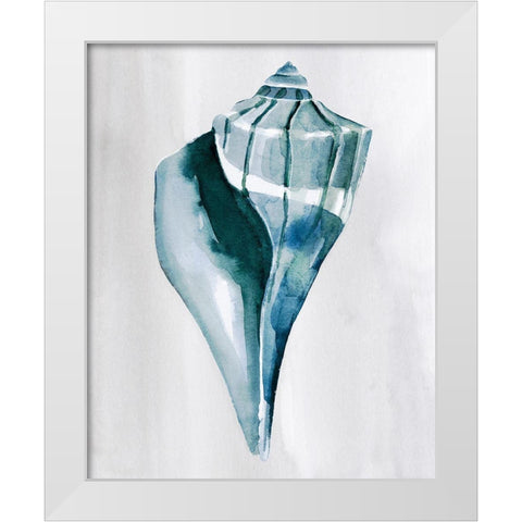 Soft Ocean Gems II White Modern Wood Framed Art Print by Warren, Annie