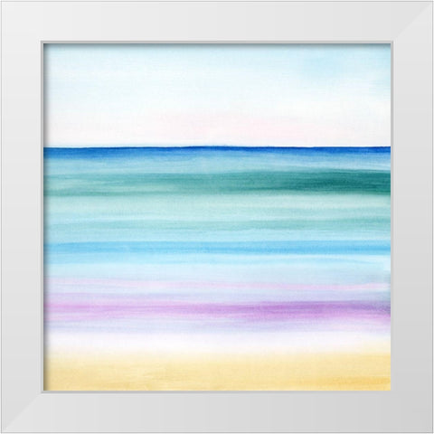 Dawn on the Bay II White Modern Wood Framed Art Print by Popp, Grace
