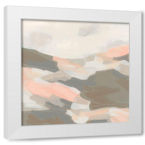 Tonal Dunes II White Modern Wood Framed Art Print by Vess, June Erica