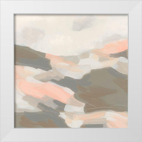 Tonal Dunes II White Modern Wood Framed Art Print by Vess, June Erica