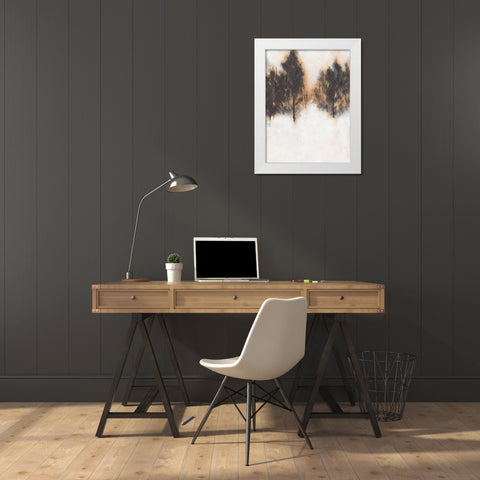 Winter Woods View I White Modern Wood Framed Art Print by Green, Jacob