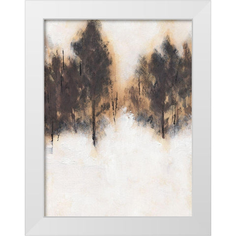 Winter Woods View I White Modern Wood Framed Art Print by Green, Jacob