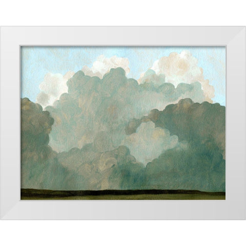 Autumn Thunderstorm I White Modern Wood Framed Art Print by Caroline, Emma